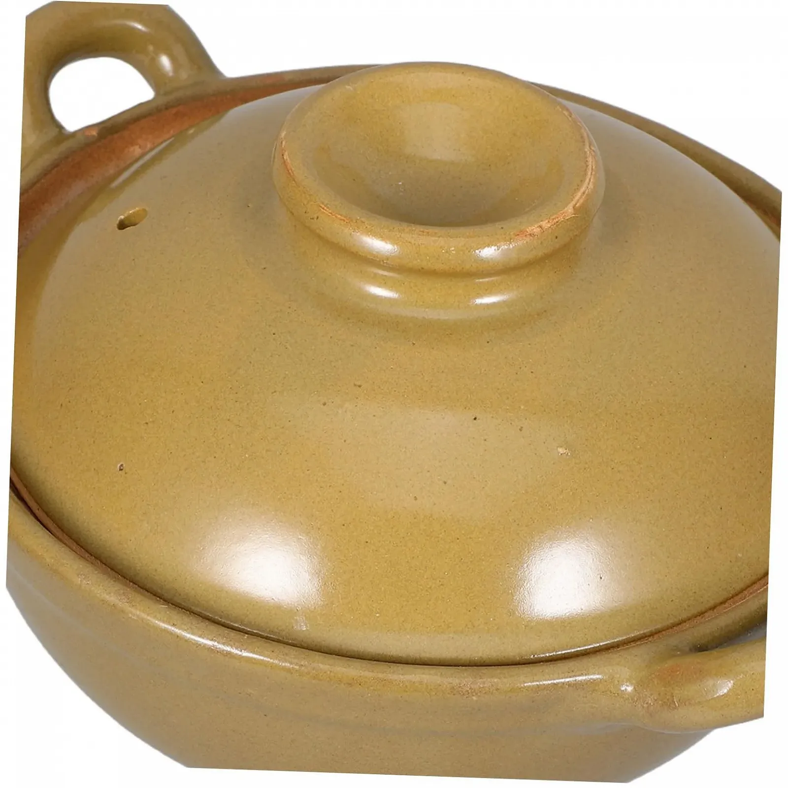 Жаровня из гончарной глины с двойными ручками 500 мл термостойкая с равномерным распределением тепла, фото №3