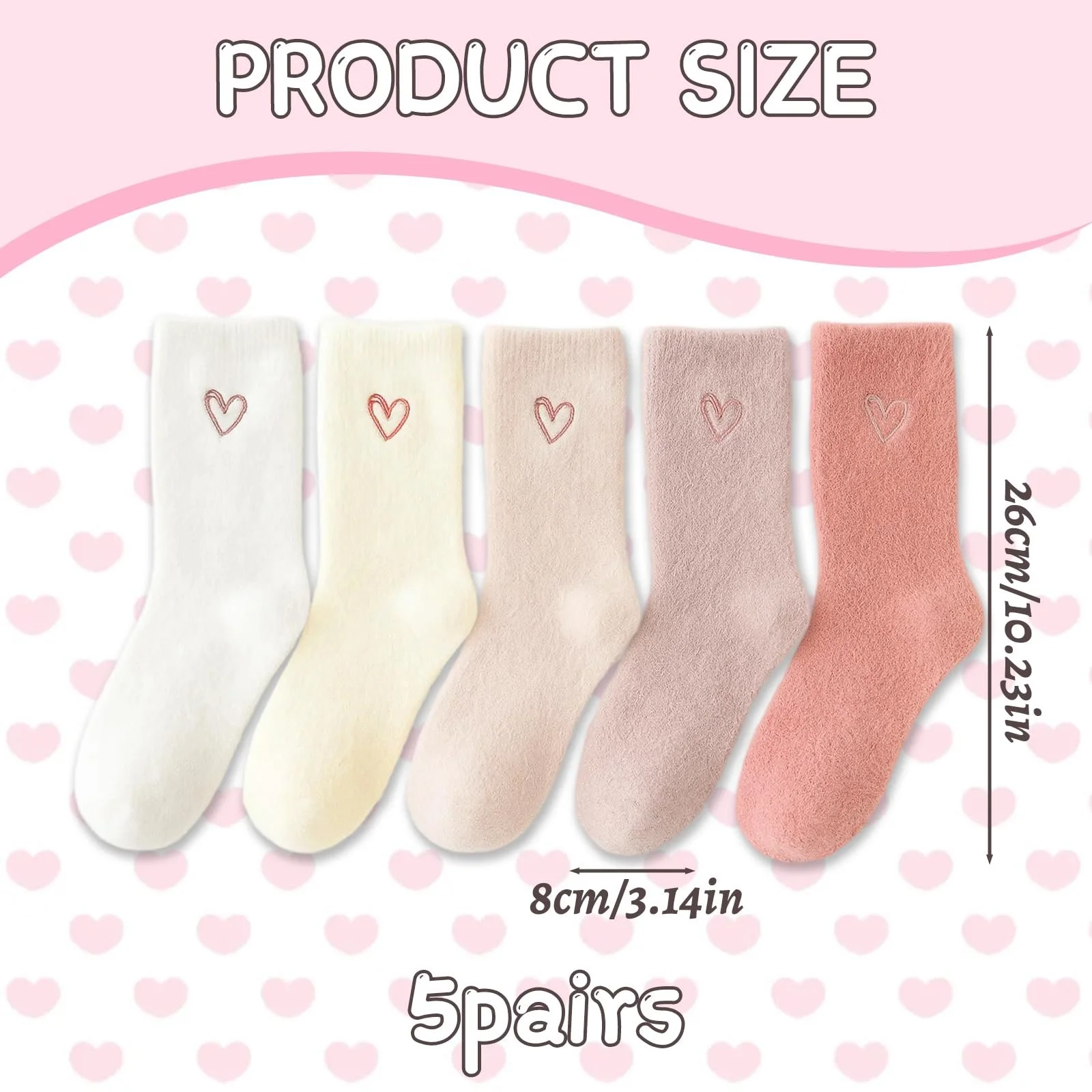 Пухнасті шкарпетки Жіночі 39-42, 5 пар, фото №2