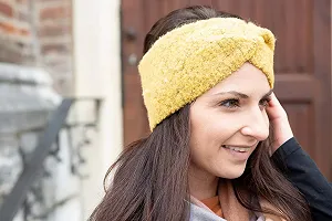 Повязка на голову Вязаная styleBREAKER 04026052 с узлом synthetic.ua - Фото 1