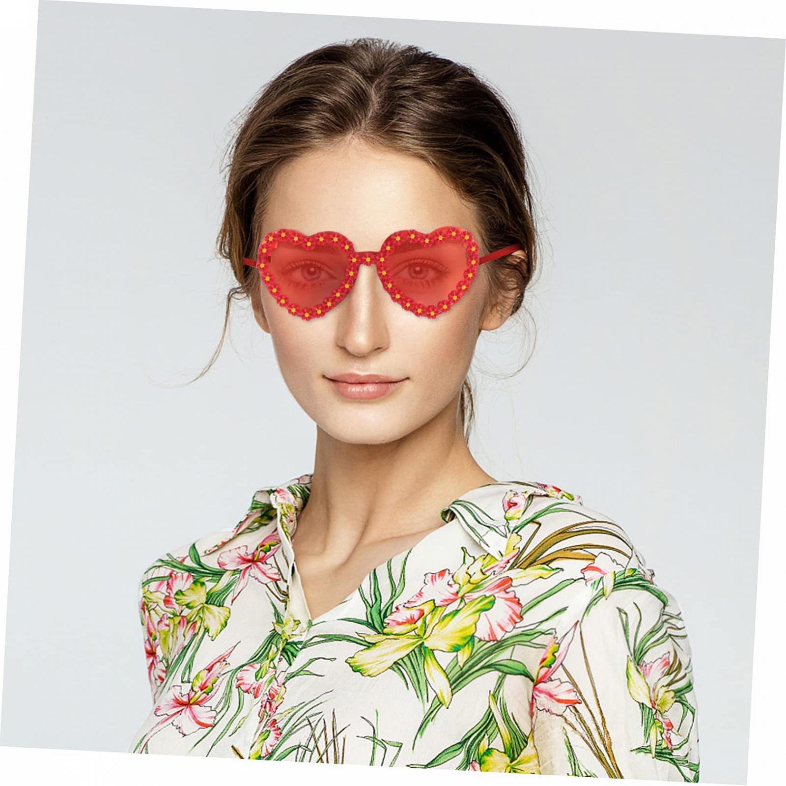 Сонцезахисні окуляри Серце (2 шт.) PACKOVE Ретро ромашка, фото №8