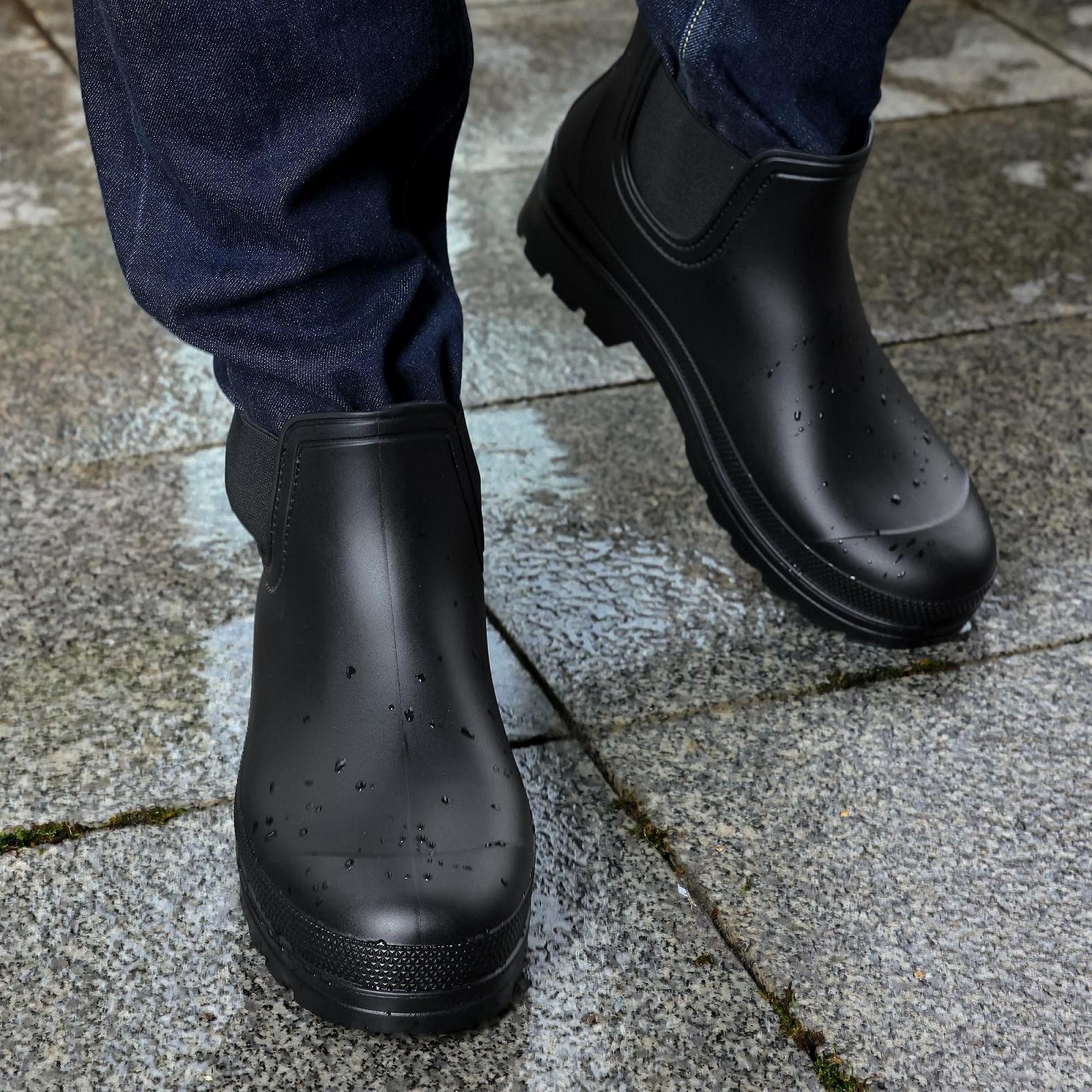 Челси Bruno Marc Work Shoes Half Height Waterproof для садоводства, мойки машин и выгула собак, фото №6