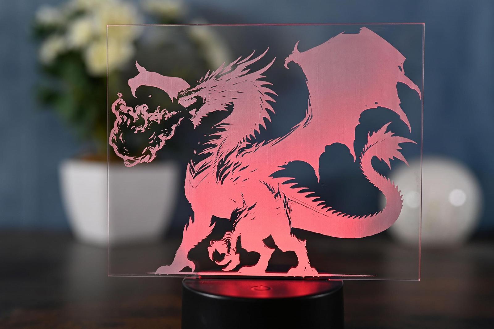 Настольная лампа Magic Dragon LED Art Deco Черная, фото №1