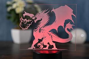 Настольная лампа Magic Dragon LED Art Deco Черная - Фото 1