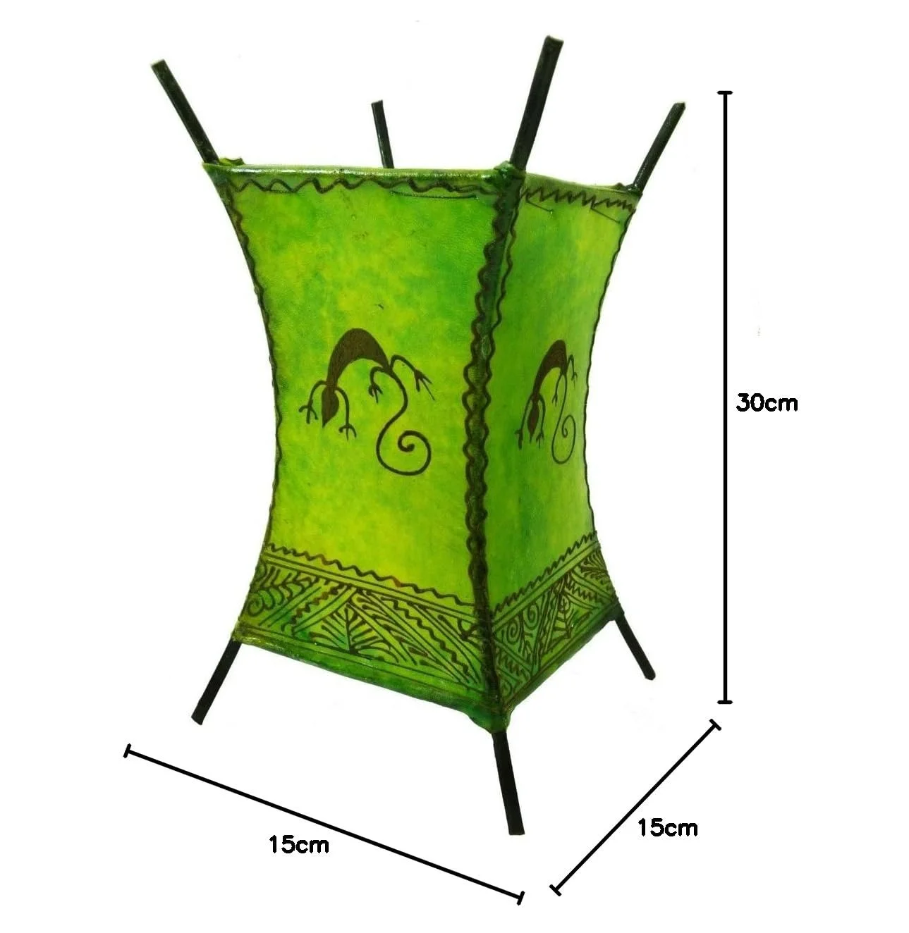 Настільна лампа Simandra Oriental Carree Gecko 30 см Оранжевий, фото №10