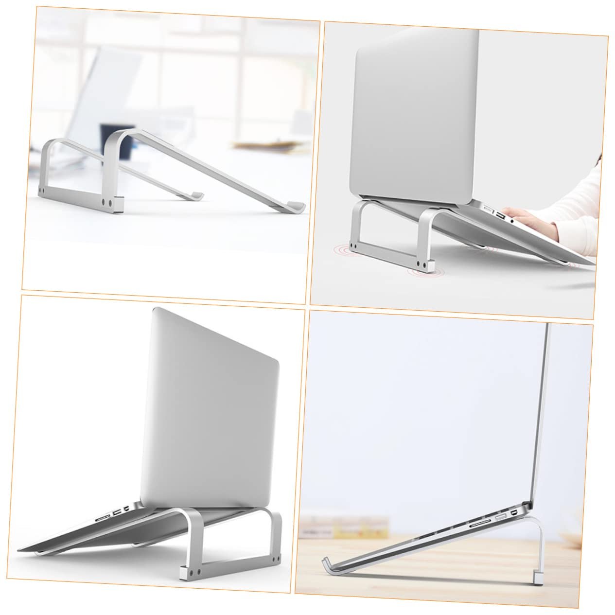 Подставка для ноутбука NUOBESTY Алюминиевая Серебристый, фото №3