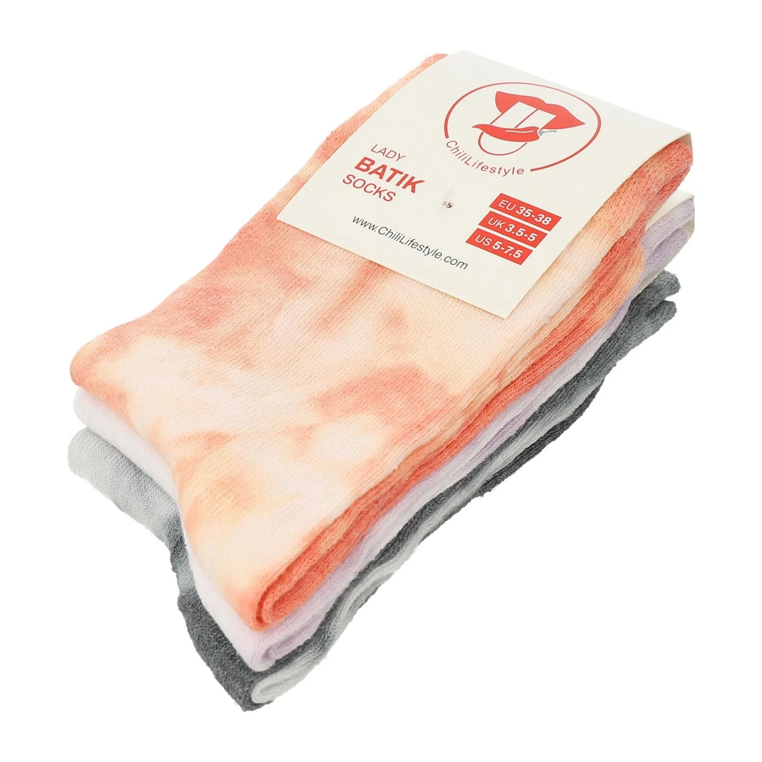 Жіночі шкарпетки Chili Lifestyle Batik Бавовна, 6 пар, розмір 35-38/39-42, фото №5 Жіночі шкарпетки Chili Lifestyle Batik Бавовна, 6 пар, розмір 35-38/39-42, фото №5