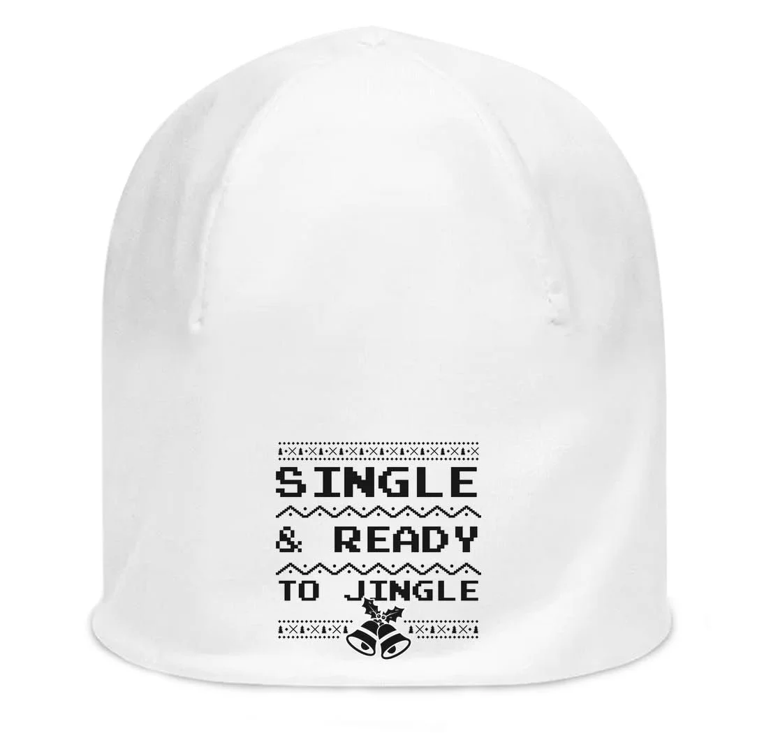 Шапка Новогодняя Unisex Хлопок Эластичная Белая One size, фото №1 Шапка Новогодняя Unisex Хлопок Эластичная Белая One size, фото №1