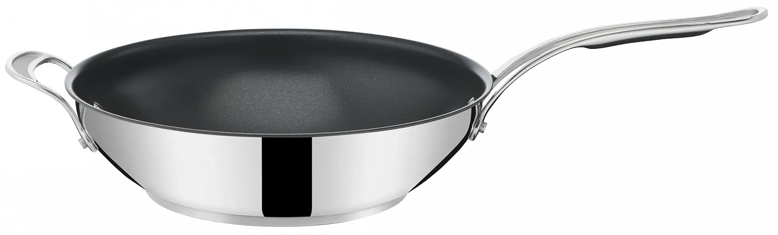 Сковорідка-Wok Tefal Jamie Oliver by Cook's Classics E3068835 28 см Антипригарне покриття Нержавіюча сталь, фото №4