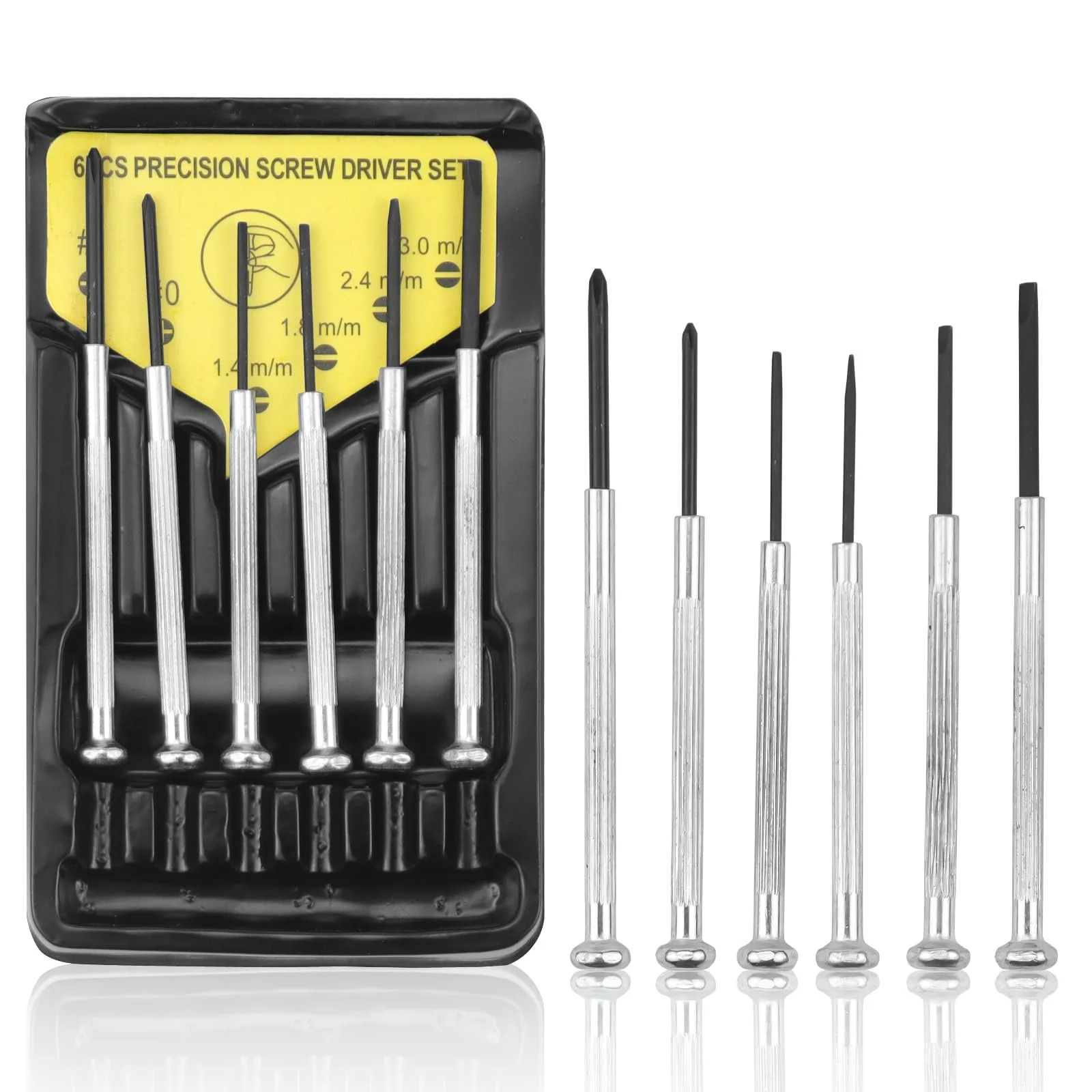 Набір викруток Erzekrim Mini Precision Mechanic 6 в 1 для годинників, окулярів, комп'ютерів та ремонту перемикачів, фото №1