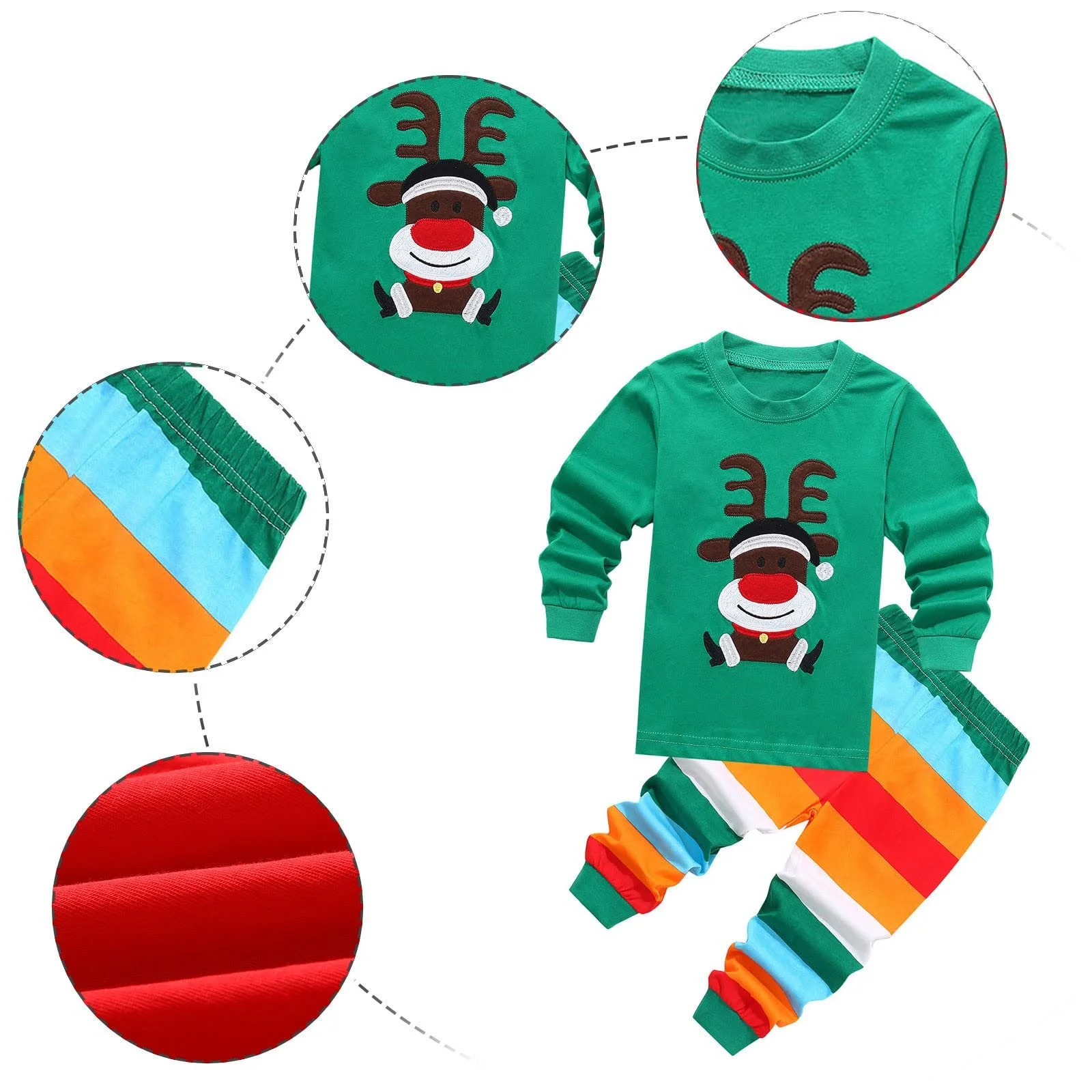 Комплект пижамный для маленьких мальчиков и девочек - Теплая уютная пижама, уютный джемпер + штаны, пижама осень/зима с принтом, комплект пижамы с длинными рукавами, свободная домашняя одежда, одежда для сна для мальчиков и девочек, фото №2 Комплект пижамный для маленьких мальчиков и девочек - Теплая уютная пижама, уютный джемпер + штаны, пижама осень/зима с принтом, комплект пижамы с длинными рукавами, свободная домашняя одежда, одежда для сна для мальчиков и девочек, фото №2