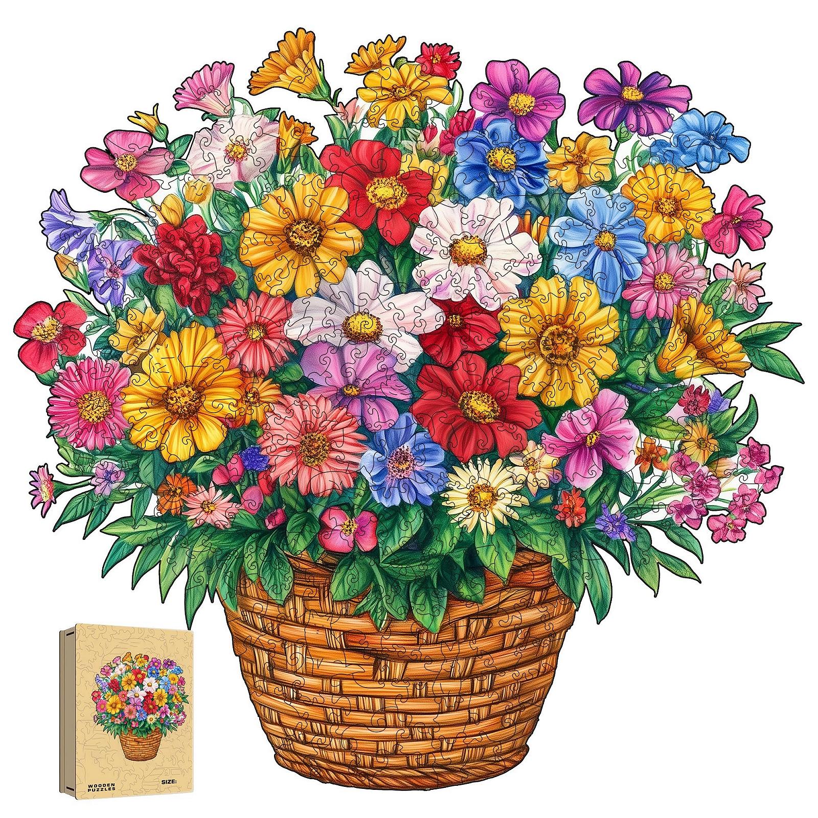 Пазл деревянный Flowers Unique Wooden Puzzle Animal Shape 283 элемента L 35.6 x 34.4 см, фото №1 Пазл деревянный Flowers Unique Wooden Puzzle Animal Shape 283 элемента L 35.6 x 34.4 см, фото №1
