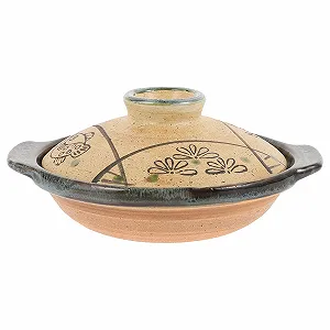 Японська керамічна каструля-жаровня BESPORTBLE 18 см з кришкою жароміцна енергоощадна для плити - Фото 1