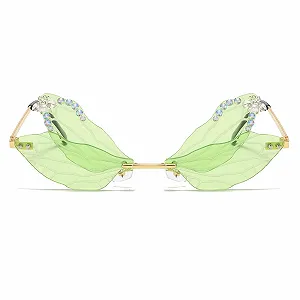 Солнцезащитные Очки Без оправы YAMEIZE Бабочка Стрекоза, Металлические, UV400, для Мужчин и Женщин synthetic.ua - Фото 1