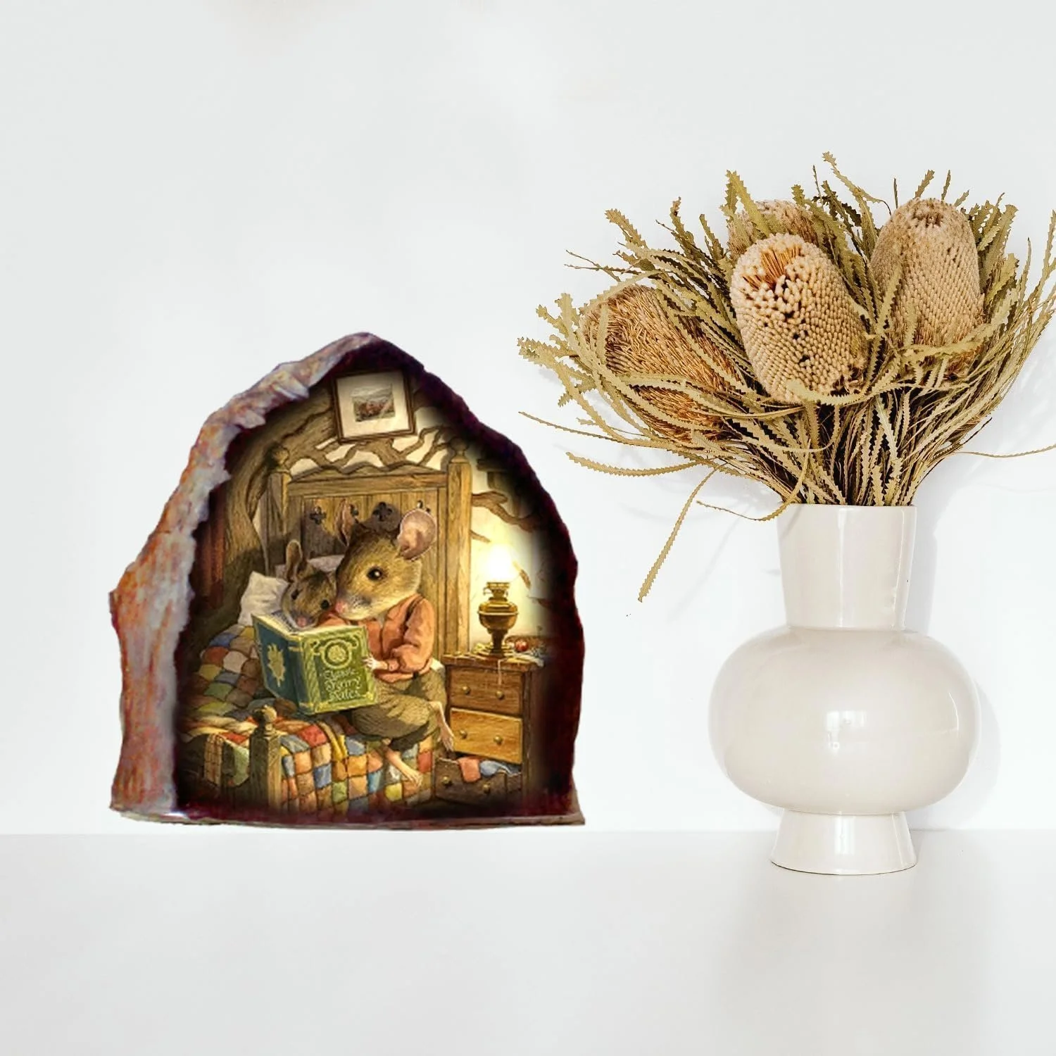 Наклейка на стіну 3D Мишача нора реалістична водостійка для спальні дитячої, фото №4