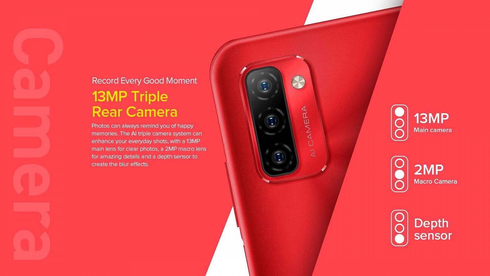 Смартфон Ulefone Note 12 4GB + 128GB 6.82 дюйма 7700mAh 13MP Dual SIM 4G Blue, фото №6