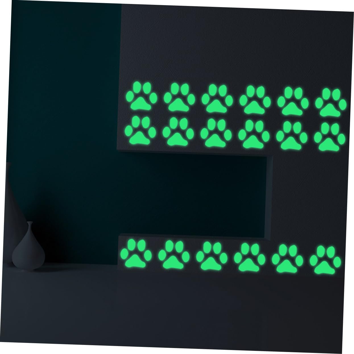 Набір наклейок на стіну BESTYASH Fluorescent Paws Самоклеючі 6 шт., фото №8 Набір наклейок на стіну BESTYASH Fluorescent Paws Самоклеючі 6 шт., фото №8