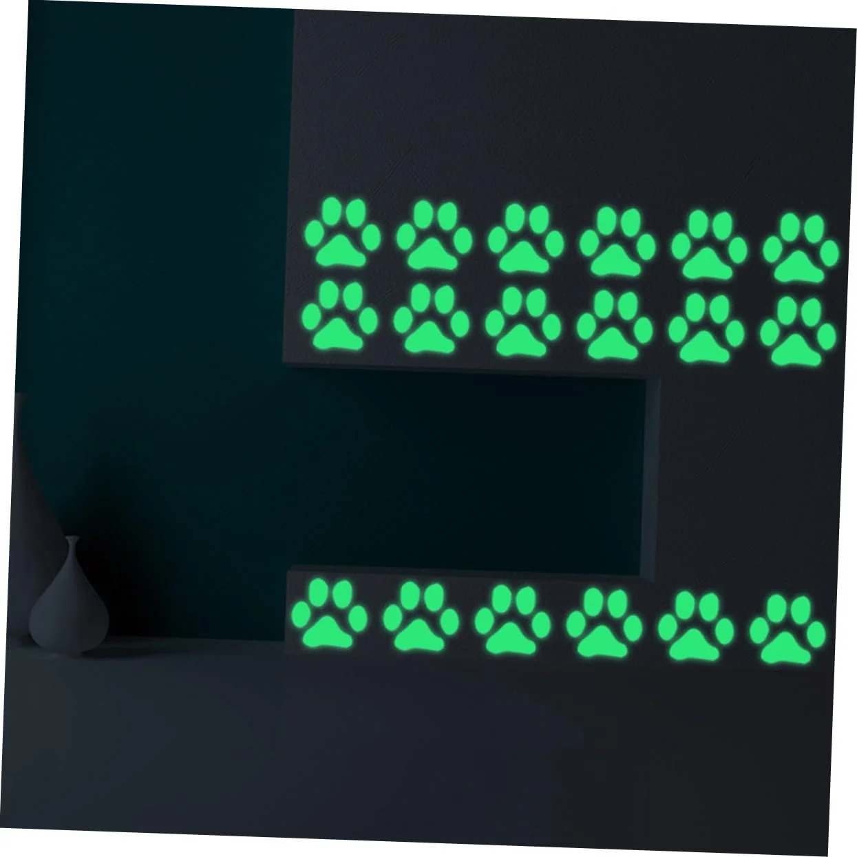 Набір наклейок на стіну BESTYASH Fluorescent Paws Самоклеючі 6 шт., фото №8