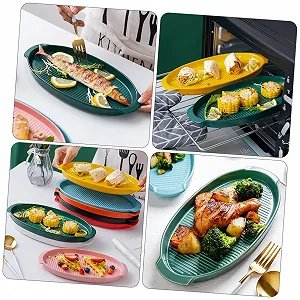 Форма для запікання Zerodeko Керамічна овальна з ручками термостійка мала synthetic.ua - Фото 1