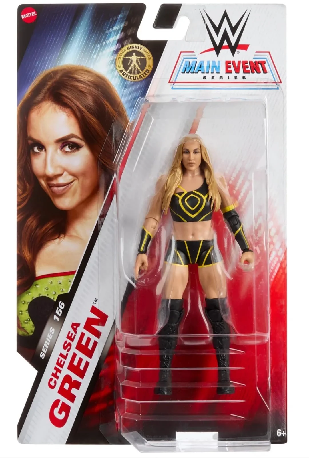 Ігрова фігурка Mattel WWE Main Event Basic Series 156 Chelsea Green 15 см, фото №1