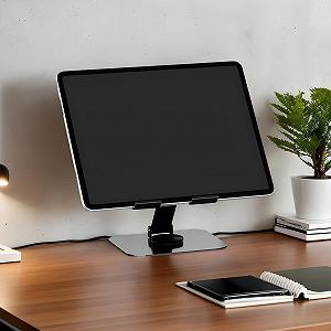 Підставка для планшета на стіл з основою, що обертається на 360 градусів. Регульована по висоті synthetic.ua - Фото 1