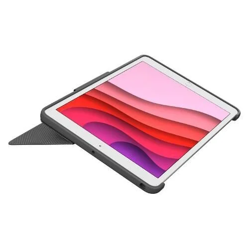 Клавіатура з чохлом Logitech Combo Touch для iPad 7, 8, 9 покоління / 10.2 "/ Smart Connector / Підсвітка / Сіра, фото №4