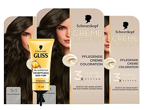 Крем-фарба Schwarzkopf Creme Supreme 5-1 Холодний Каштан (3 x 182 мл) - Фото 1