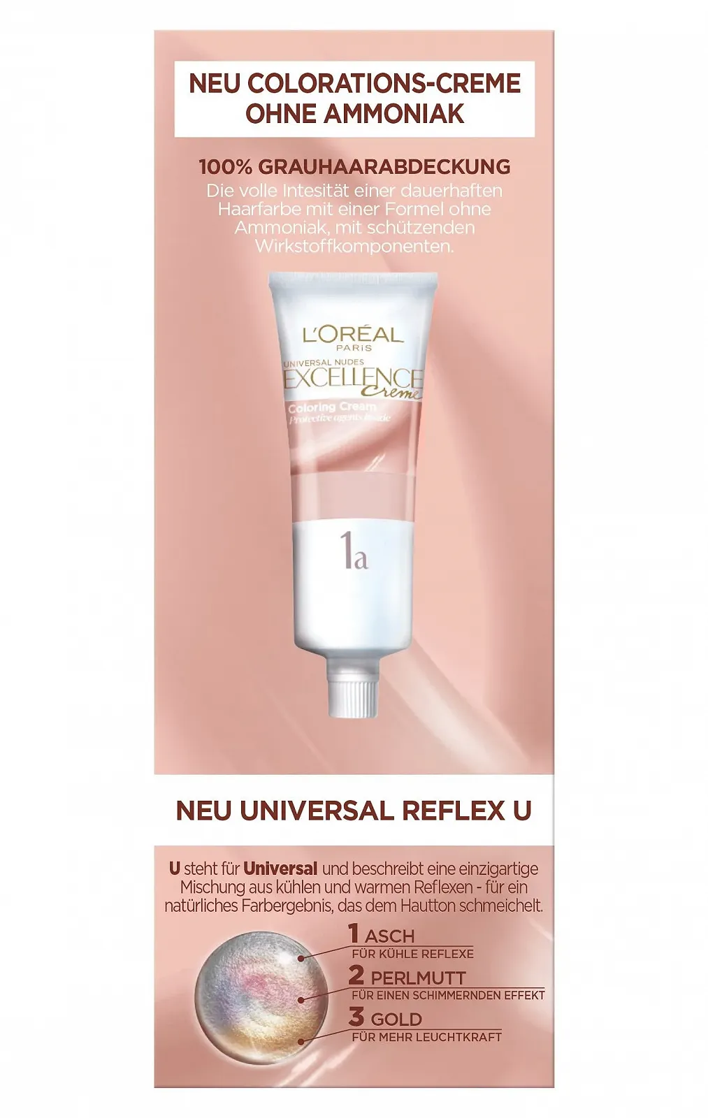Стійка крем-фарба для волосся L'Oréal Paris Excellence Cream Universal Nudes 3U Темно-коричневий (Коричневий), фото №3 Стійка крем-фарба для волосся L'Oréal Paris Excellence Cream Universal Nudes 3U Темно-коричневий (Коричневий), фото №3