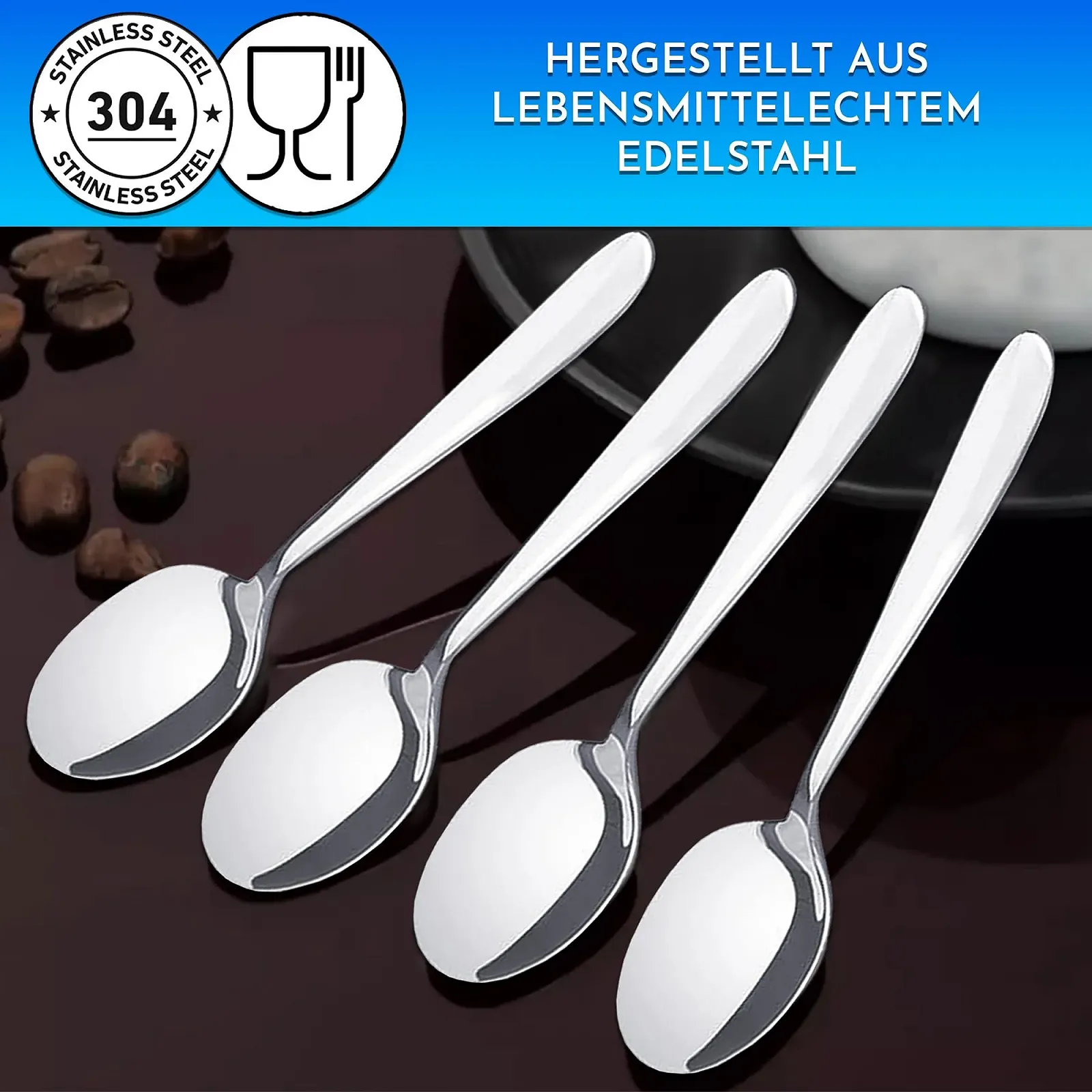 Ложка для еспресо Small Brand Series Model Нержавіюча сталь, набір з 24 штук, 11 cm, фото №4