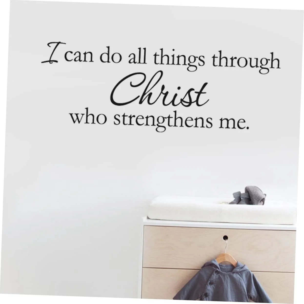 Наклейка на стіну BESTonZON Things Through Christ Bible Знімна PVC, фото №7 Наклейка на стіну BESTonZON Things Through Christ Bible Знімна PVC, фото №7