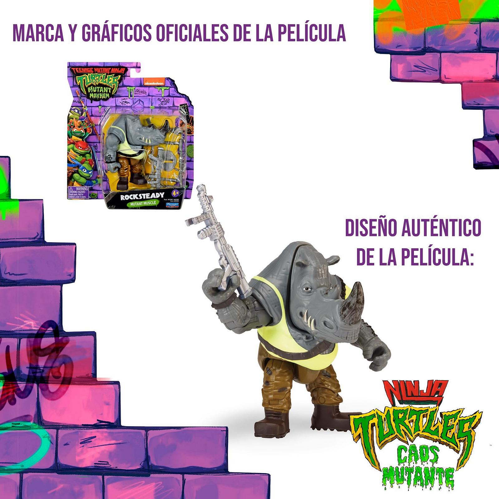 Фигурка Giochi Preziosi Ninja Turtles CAOS Mutante Rocksteady, 12 см, фото №9