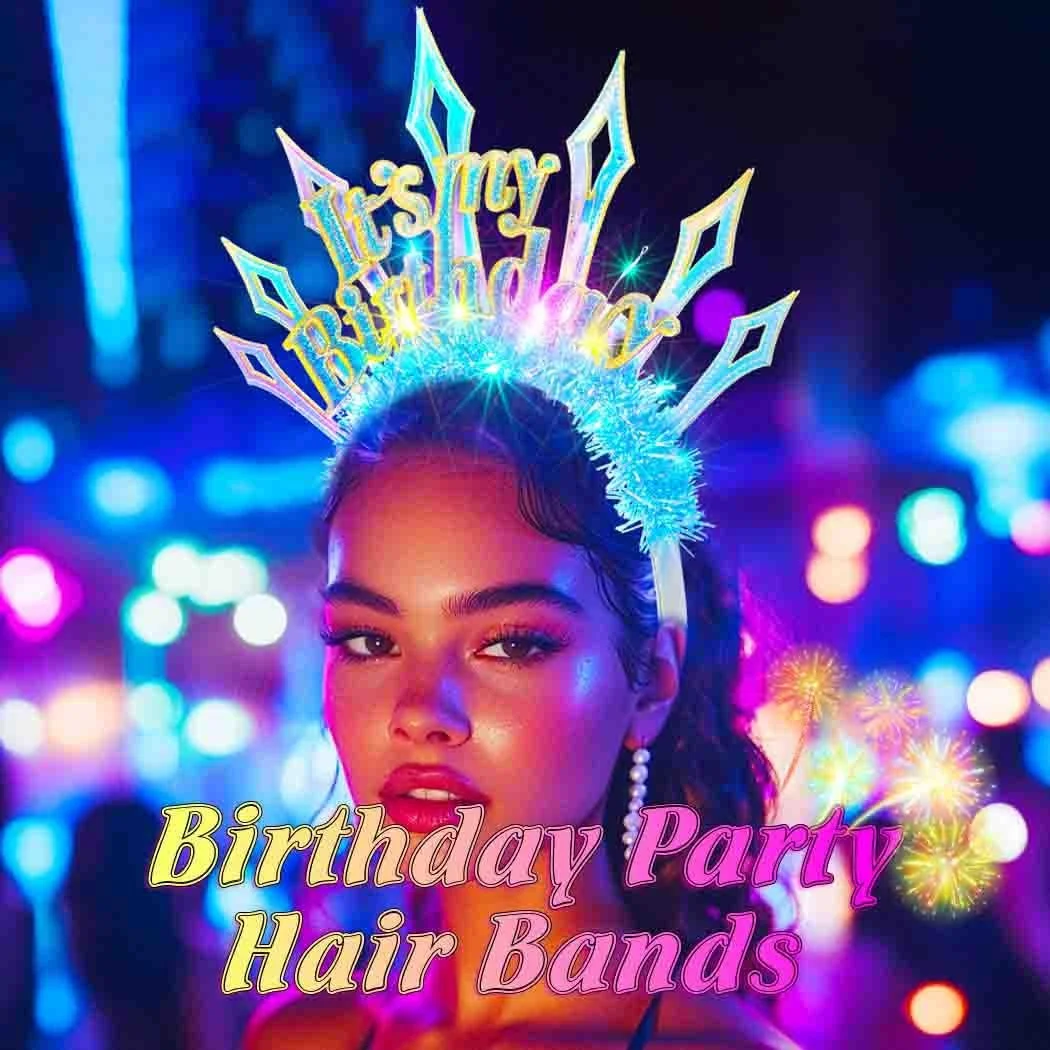 Обруч для волос Light on Happy Birthday, фото №7 Обруч для волос Light on Happy Birthday, фото №7