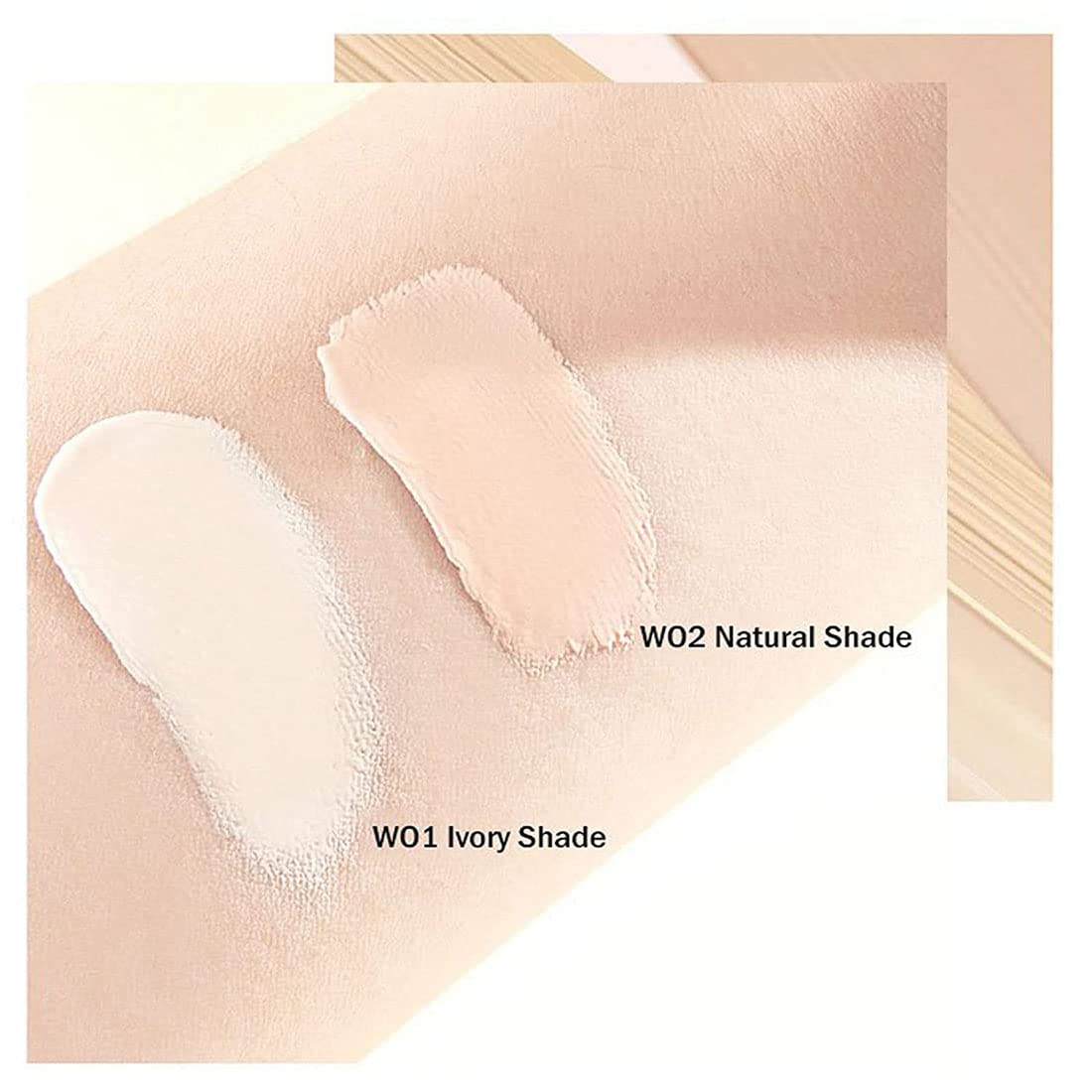 Тональна основа ADMD Light Fog Makeup Holding Крем-пудра Повний Консилер (Слонова кістка + Натуральний колір), фото №3