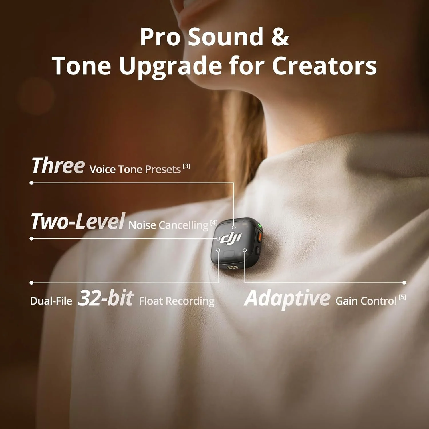 Беспроводной петличный микрофон DJI Mic 3 1 передатчик + 1 приемник, фото №3