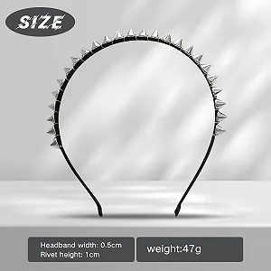 Обруч Металл Punk Pointed Studded 2 шт synthetic.ua - Фото 1