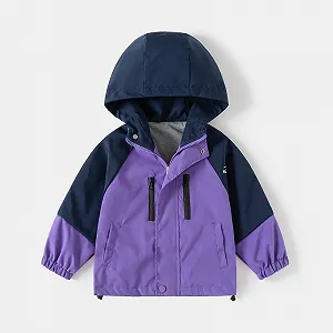 Ветровка для мальчиков Generisch, легкая куртка с капюшоном на молнии, повседневная куртка для школы для мальчиков в возрасте от 2 до 13 лет, детская куртка из двух частей synthetic.ua - Фото 1