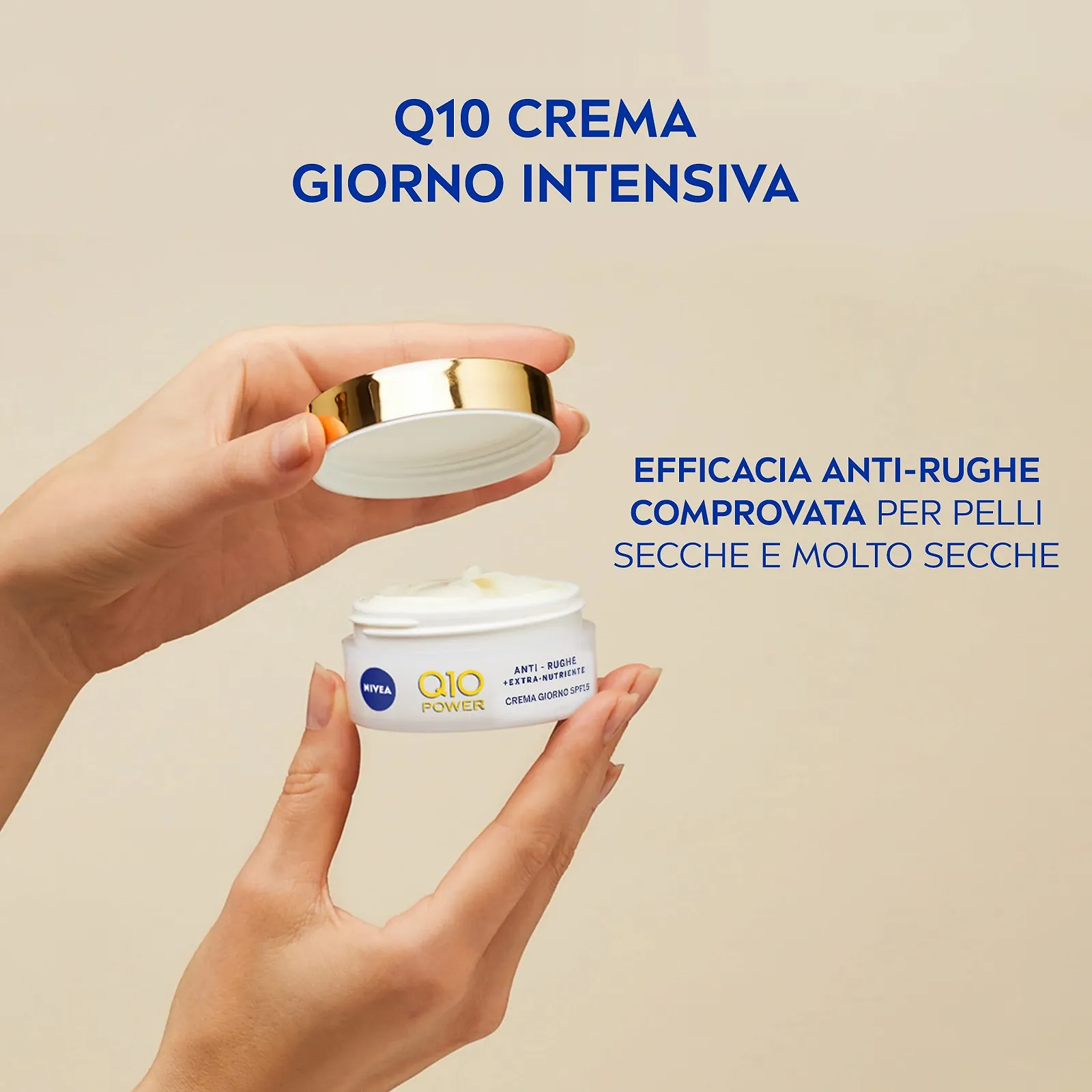 Денний крем NIVEA Q10 Anti-Wrinkle Extra Nourishing Intensive Argan Oil Coenzyme Q10 50 мл, фото №5