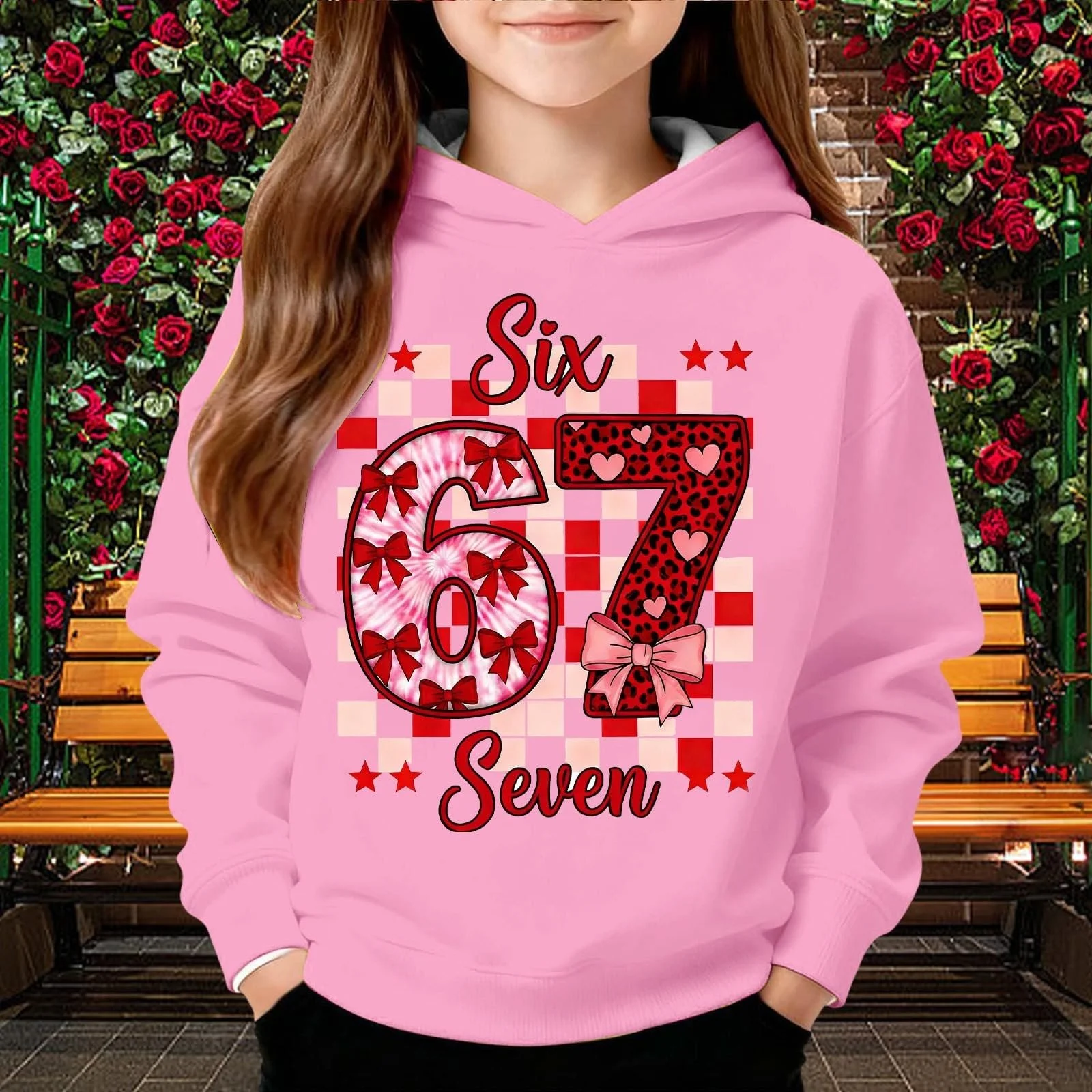 Худі з принтом 67, фото №3