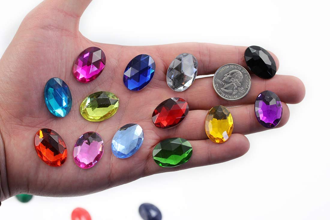 Стрази Овальні Червоний рубін 25x18 мм, 20 шт, фото №3 Стрази Овальні Червоний рубін 25x18 мм, 20 шт, фото №3