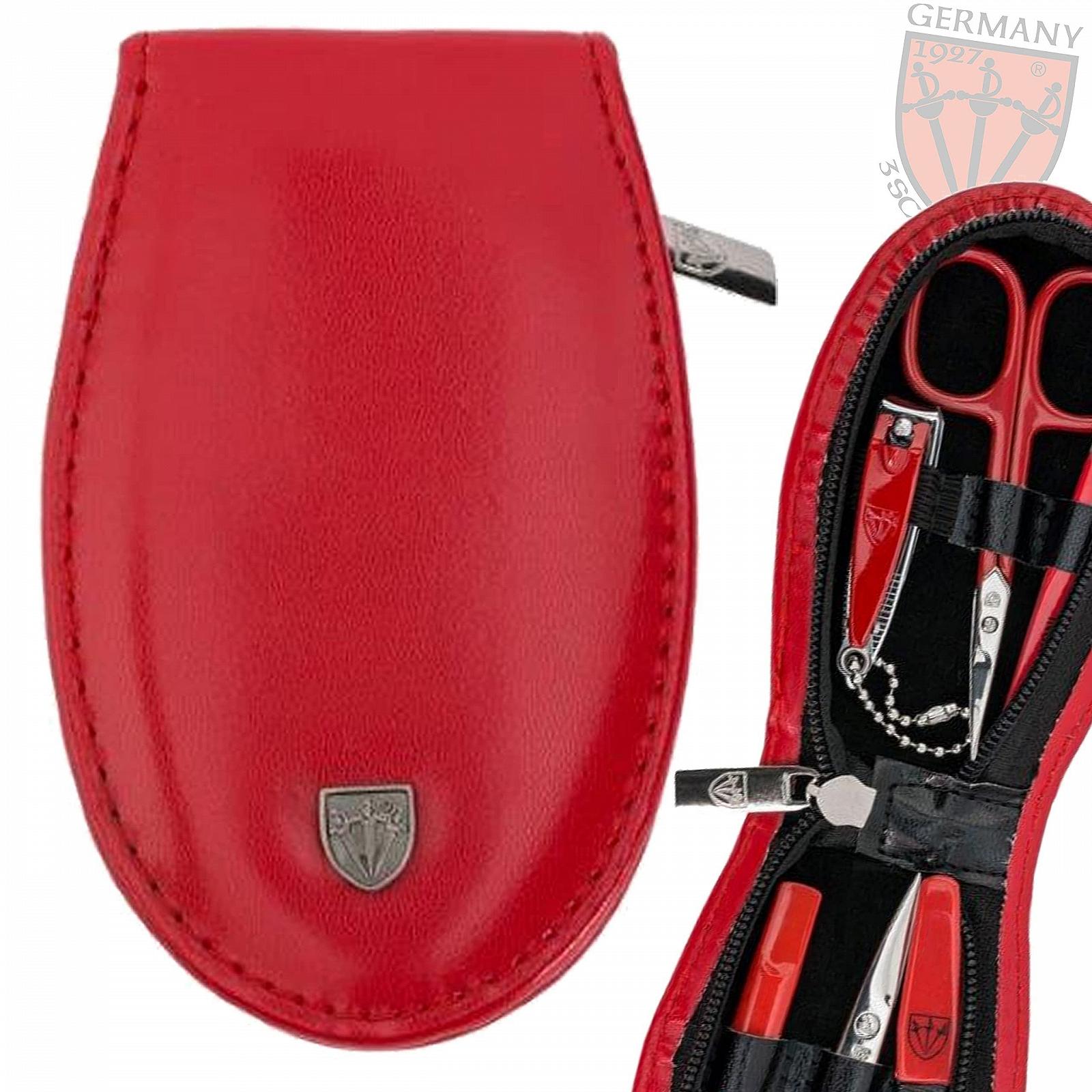 Набір для манікюру DREI SCHWERTER Piemont 6 предметів, штучна шкіра, червоний, фото №2 Набір для манікюру DREI SCHWERTER Piemont 6 предметів, штучна шкіра, червоний, фото №2