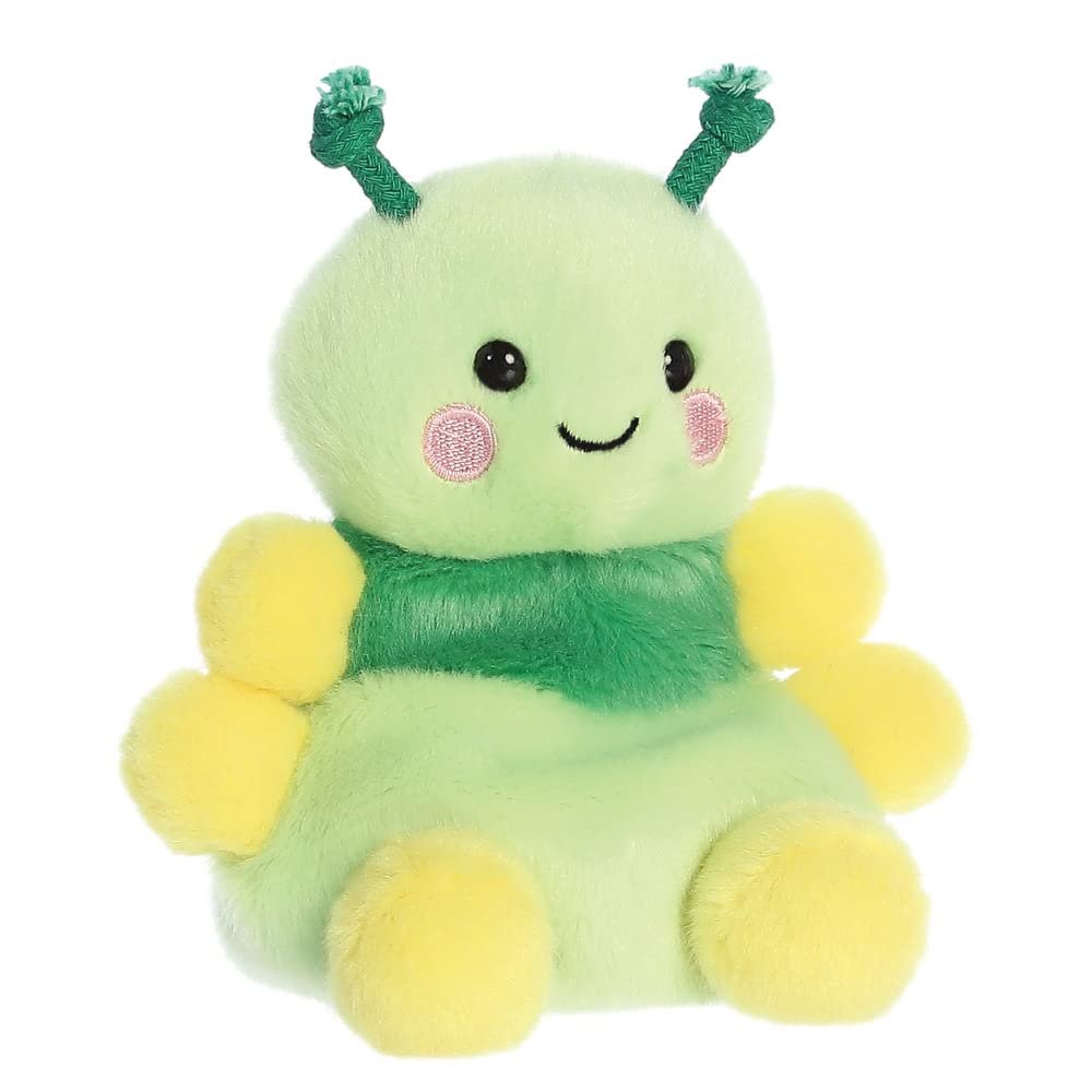 Мягкая игрушка Aurora Palm Pals Ivy Caterpillar 33794 Зеленый 13 см, фото №2 Мягкая игрушка Aurora Palm Pals Ivy Caterpillar 33794 Зеленый 13 см, фото №2