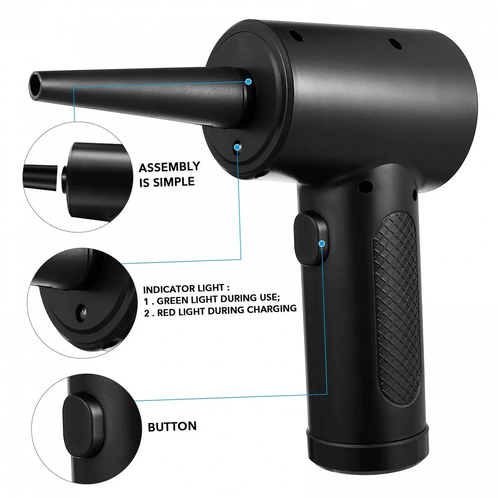 Очисник для комп'ютера Hoement Бездротовий Електричний, фото №8