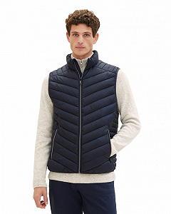 Жилет Tom Tailor MEN'S LIGHTWEIGHT VEST Темно-синій (Dark Blue) XL - Фото 1