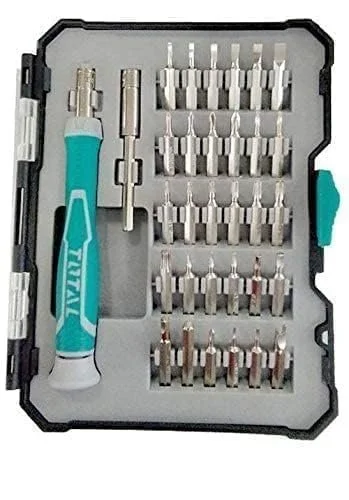 Набор отверток TOTAL с 30 прецизионными насадками, фото №2