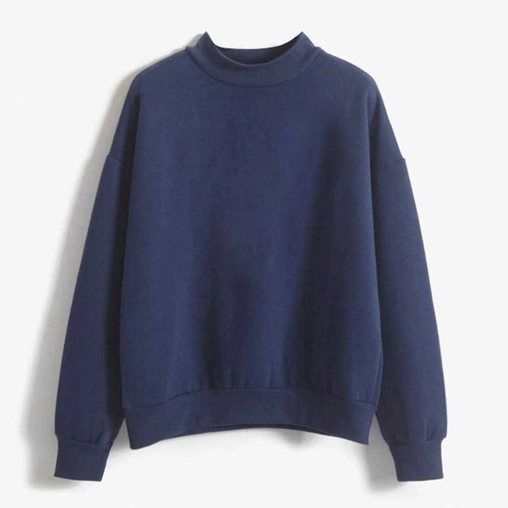 Женский Свитшот Backwoods Y2K Gothic однотонный с круглым вырезом и длинными рукавами, фото №5