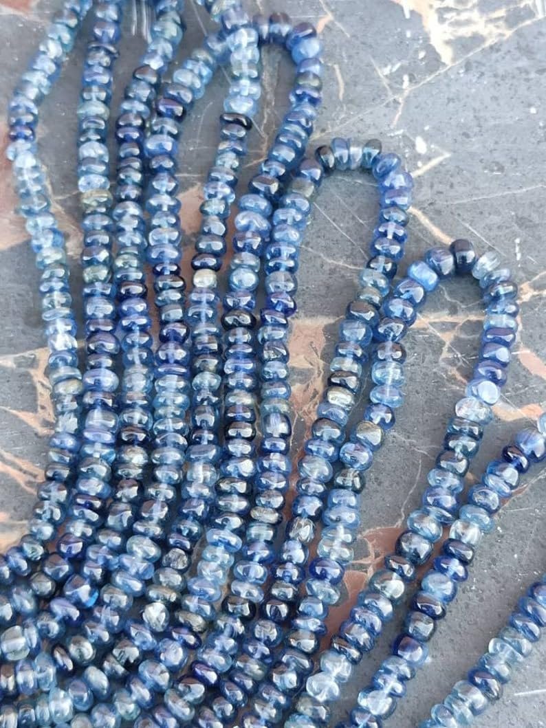 Кианит Круглый гладкий 3.5-4 мм, фото №4