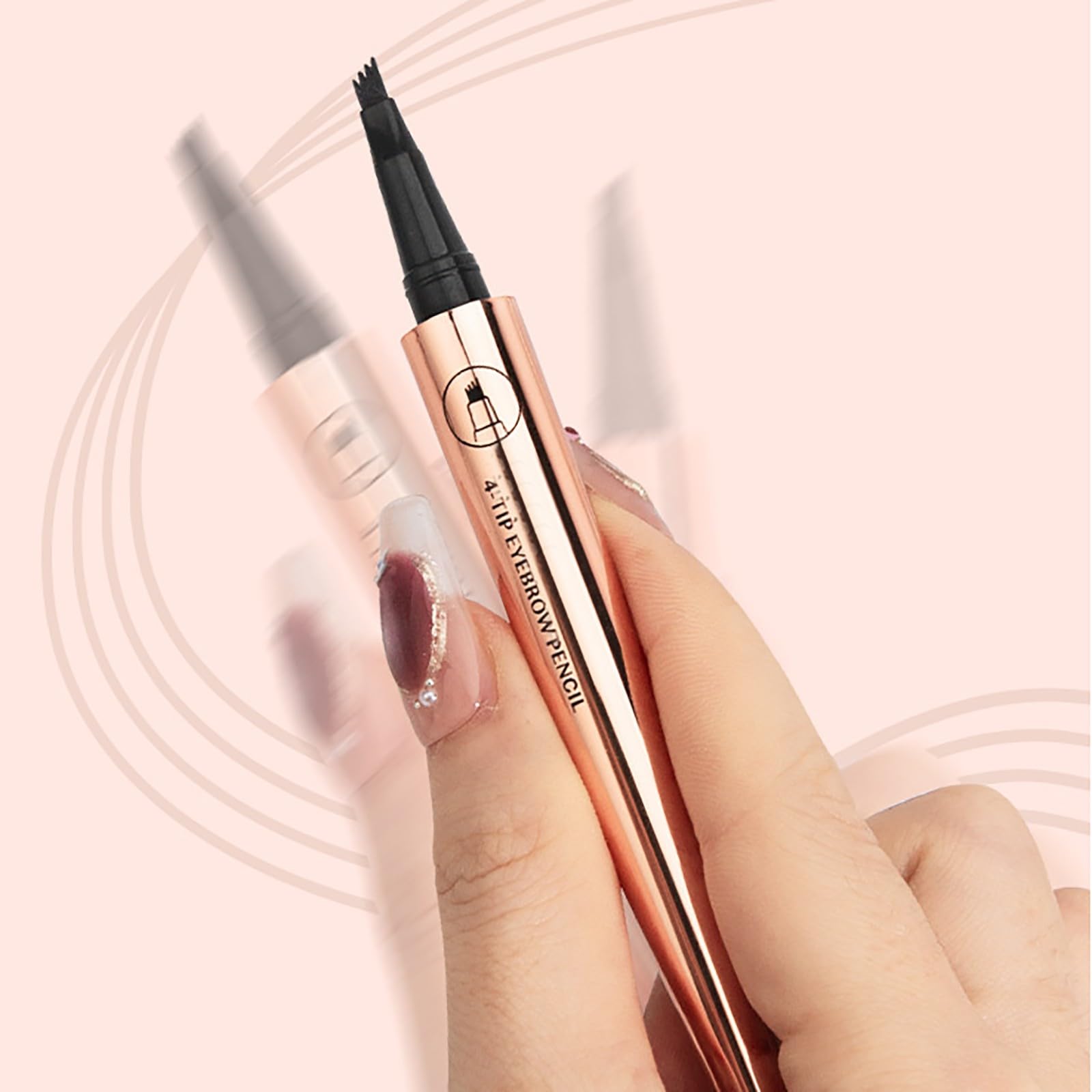 Олівець Augenbrauenstift 2024 Wasserfest Microblading Augenbrauenstift Натуральний Чорний One Size, фото №5