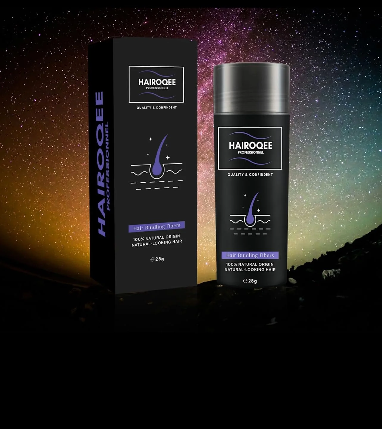 Волокна для волосся Natürliche, 28 г, веганська пудра для загущення волосся (Темно-коричневий), фото №6