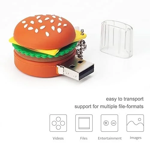USB-накопичувач BorlterClamp Hamburger Shape 64ГБ USB 2.0, фото №6 USB-накопичувач BorlterClamp Hamburger Shape 64ГБ USB 2.0, фото №6