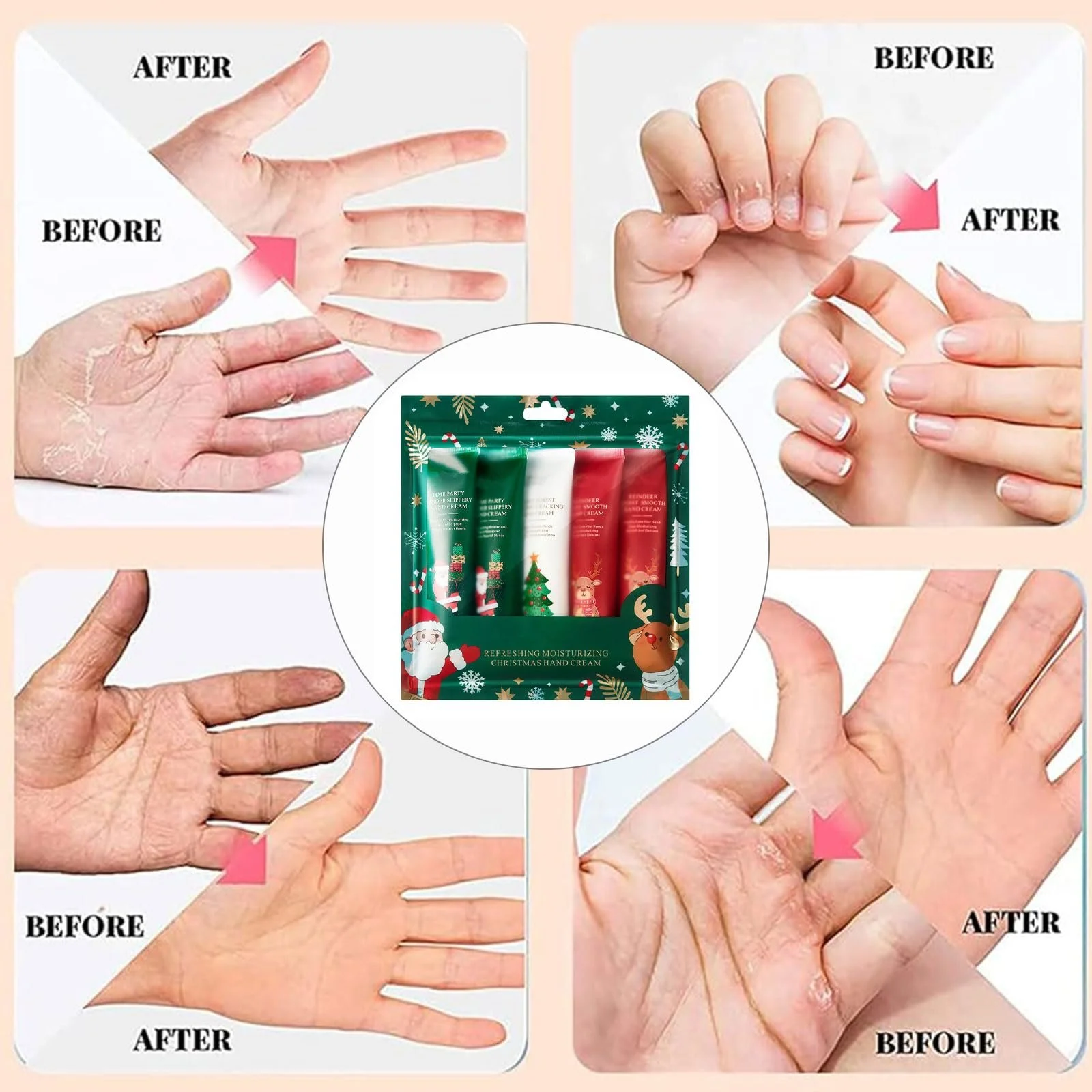 Набір Різдвяних Кремів для Рук, Міні-Набір Кремів для Рук, 5 шт, фото №5 Набір Різдвяних Кремів для Рук, Міні-Набір Кремів для Рук, 5 шт, фото №5