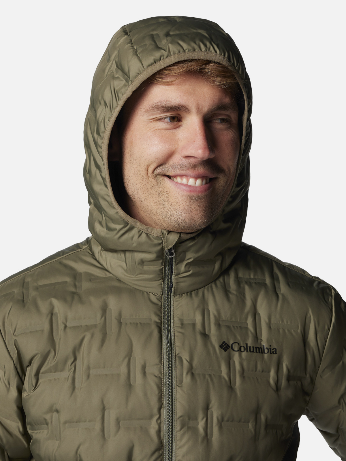 Пуховая Куртка Columbia Delta Ridge II Hooded Хаки S, фото №3